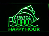 Cerveza Pacifico Happy Hour LED Neon Sign USB - Green - TheLedHeroes
