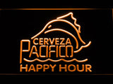 Cerveza Pacifico Happy Hour LED Neon Sign USB - Orange - TheLedHeroes