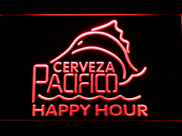 FREE Cerveza Pacifico Happy Hour LED Sign - Red - TheLedHeroes