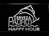 Cerveza Pacifico Happy Hour LED Neon Sign Electrical - White - TheLedHeroes