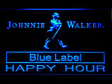 Johnnie Walker Blue Label Happy Hour LED Neon Sign USB - Blue - TheLedHeroes