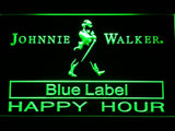 Johnnie Walker Blue Label Happy Hour LED Neon Sign Electrical - Green - TheLedHeroes