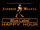 Johnnie Walker Blue Label Happy Hour LED Neon Sign Electrical - Orange - TheLedHeroes