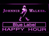 Johnnie Walker Blue Label Happy Hour LED Neon Sign USB - Purple - TheLedHeroes