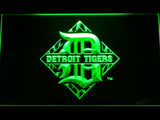 Detroit Tigers (7) LED Neon Sign USB - Green - TheLedHeroes