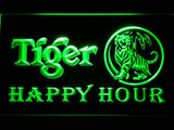 Tiger Happy Hour LED Neon Sign Electrical - Green - TheLedHeroes
