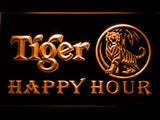 Tiger Happy Hour LED Neon Sign Electrical - Orange - TheLedHeroes