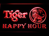 Tiger Happy Hour LED Neon Sign USB - Red - TheLedHeroes
