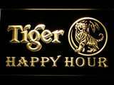 Tiger Happy Hour LED Neon Sign Electrical - Yellow - TheLedHeroes