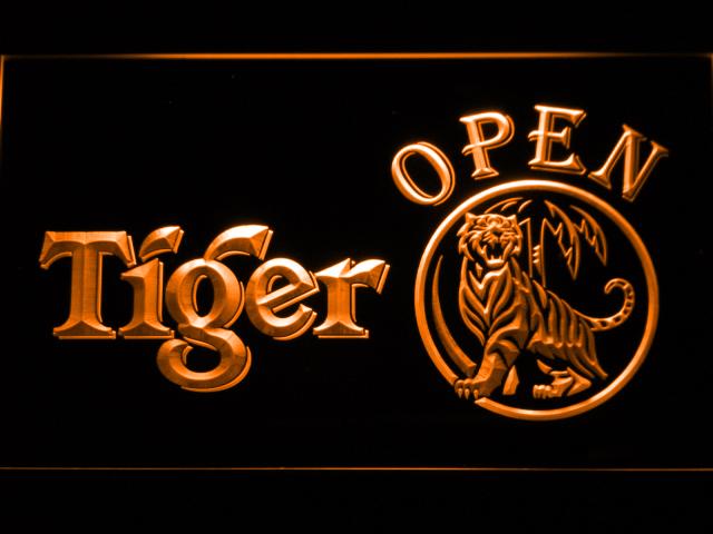 Tiger Open LED Neon Sign Electrical - Orange - TheLedHeroes