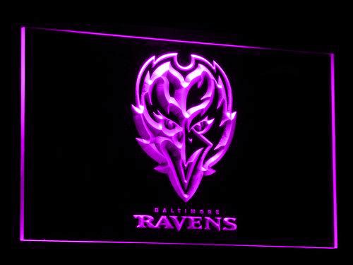 Baltimore Ravens LED Neon Sign USB - Purple - TheLedHeroes