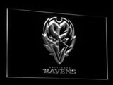 Baltimore Ravens LED Neon Sign USB - White - TheLedHeroes