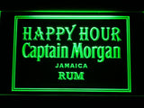 Captain Morgan Jamaica Rum Happy Hour LED Neon Sign USB - Green - TheLedHeroes