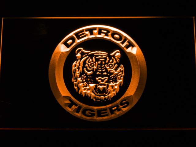 Detroit Tigers (12) LED Neon Sign Electrical - Orange - TheLedHeroes