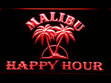 FREE Malibu Happy Hour LED Sign - Red - TheLedHeroes