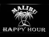 FREE Malibu Happy Hour LED Sign - White - TheLedHeroes
