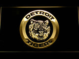 Detroit Tigers (12) LED Neon Sign USB - Yellow - TheLedHeroes