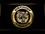 Detroit Tigers (12) LED Neon Sign Electrical - Yellow - TheLedHeroes