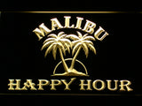 FREE Malibu Happy Hour LED Sign - Yellow - TheLedHeroes