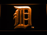 Detroit Tigers (13) LED Neon Sign USB - Orange - TheLedHeroes