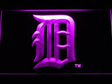 Detroit Tigers (13) LED Neon Sign USB - Purple - TheLedHeroes