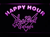 FREE Hot Rod Garage Happy Hour LED Sign - Purple - TheLedHeroes