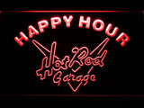 Hot Rod Garage Happy Hour LED Neon Sign Electrical - Red - TheLedHeroes