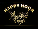 FREE Hot Rod Garage Happy Hour LED Sign - Yellow - TheLedHeroes