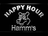 Hamm's Happy Hour LED Neon Sign USB - White - TheLedHeroes