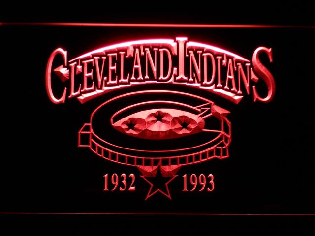 Cleveland Indians (4) LED Neon Sign Electrical - Red - TheLedHeroes