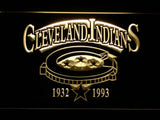 Cleveland Indians (4) LED Neon Sign USB - Yellow - TheLedHeroes