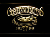 Cleveland Indians (4) LED Neon Sign Electrical - Yellow - TheLedHeroes