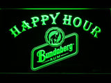 Bundaberg Happy Hour LED Neon Sign Electrical - Green - TheLedHeroes