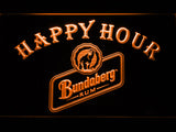 FREE Bundaberg Happy Hour LED Sign - Orange - TheLedHeroes