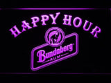 Bundaberg Happy Hour LED Neon Sign Electrical - Purple - TheLedHeroes