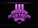 FREE Cleveland Indians Jacob Fiel Anniversary LED Sign - Purple - TheLedHeroes