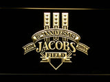 Cleveland Indians Jacob Fiel Anniversary LED Neon Sign Electrical - Yellow - TheLedHeroes