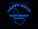 Mount Gay Rum Happy Hour LED Neon Sign Electrical - Blue - TheLedHeroes