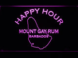 FREE Mount Gay Rum Happy Hour LED Sign - Purple - TheLedHeroes