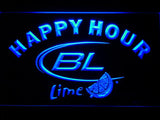 Bud Light Lime Happy Hour LED Neon Sign USB - Blue - TheLedHeroes
