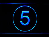 Cleveland Indians #5 Lou Boudreau LED Neon Sign Electrical - Blue - TheLedHeroes