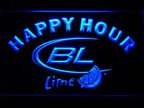 Bud Light Lime Happy Hour LED Neon Sign Electrical - Blue - TheLedHeroes