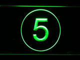 Cleveland Indians #5 Lou Boudreau LED Neon Sign Electrical - Green - TheLedHeroes