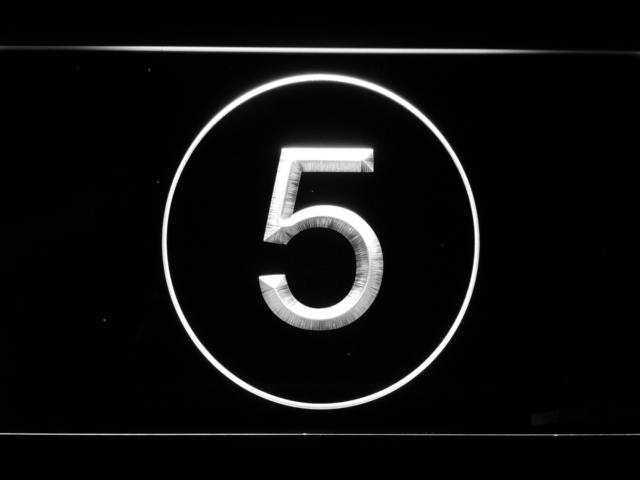 Cleveland Indians #5 Lou Boudreau LED Neon Sign USB - White - TheLedHeroes