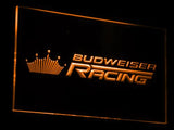 Budweiser Racing LED Neon Sign USB - Orange - TheLedHeroes