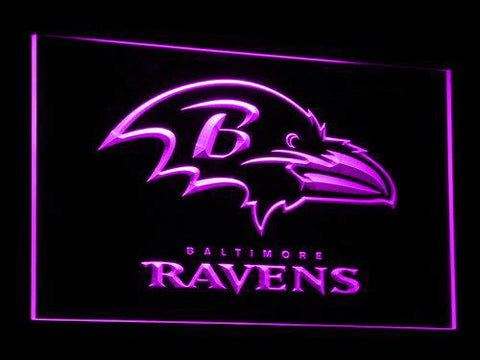 Baltimore Ravens (2) LED Neon Sign Electrical - Purple - TheLedHeroes