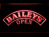 Baileys Open LED Neon Sign USB - Red - TheLedHeroes