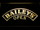 Baileys Open LED Neon Sign Electrical - Yellow - TheLedHeroes