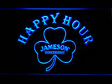 Jameson Shamrock Happy Hours LED Neon Sign Electrical - Blue - TheLedHeroes