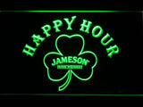 Jameson Shamrock Happy Hours LED Neon Sign Electrical - Green - TheLedHeroes